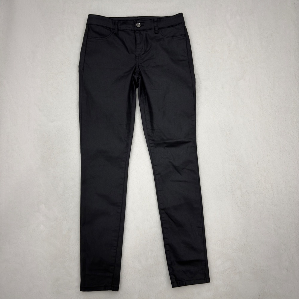 Calvin Klein Jeans Womens Black Coated Legging Skinny Pants Size 27/4